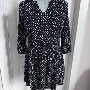 Banana Republic Black and White Polka Dot Dress